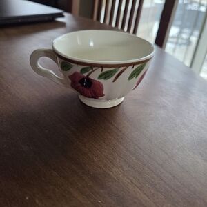 Blue Ridge Southern Pottery "Cherry Bounce" Footed Teacup